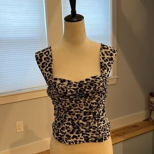Nice animal print top.